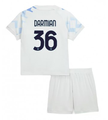 Inter Milan Matteo Darmian #36 Udebanetrøje Børn 2025-26 Kortærmet (+ Korte bukser)